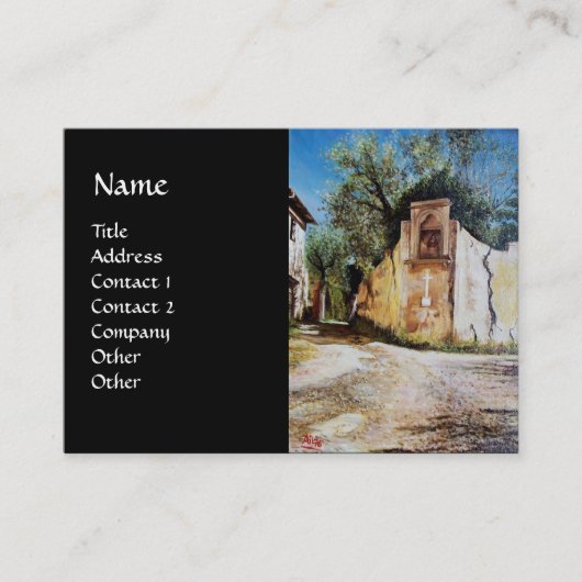 Carte De Visite APRÈS-MIDI À RIMAGGIO / Vue Toscane (Devant)