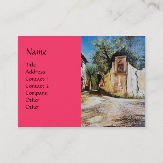 Carte De Visite APRÈS-MIDI À RIMAGGIO / Vue Toscane (Devant)