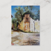 Carte De Visite APRÈS-MIDI À RIMAGGIO / Vue Toscane (Dos)