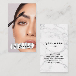 Carte De Visite Après-soin des sourcils PMU Microblading Henna Sal