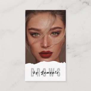 Carte De Visite Après-soin des sourcils PMU Microblading Henna Sal