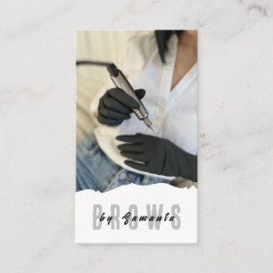 Carte De Visite Après-soin des sourcils PMU Microblading Henna Sal