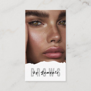 Carte De Visite Après-soins des sourcils PMU Microblading Henna Sa