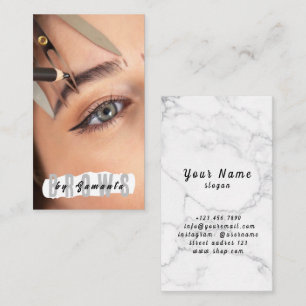 Carte De Visite Après-soins des sourcils PMU Microblading Henna Sa
