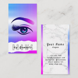 Carte De Visite Après-soins des sourcils PMU Microblading Henna Sa