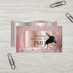 Carte De Visite Après-sourcils PMU Microblading Henna Salon