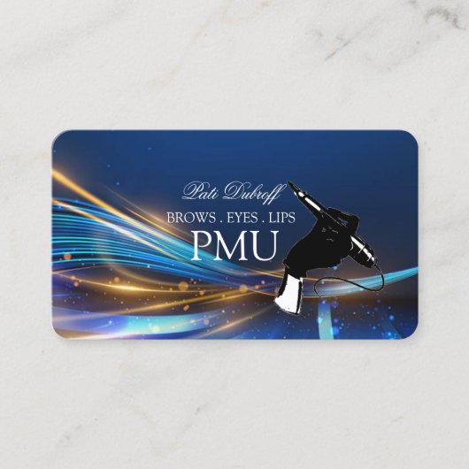 Carte De Visite Après-vente de luxe pour sourcils PMU Microblading (Devant)
