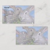 Carte De Visite Apricot et Rex bleu (Devant / Derrière)