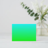 Carte de visite Aqua à vert (Debout devant)