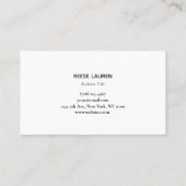 Carte De Visite Aqua Blue Ajouter votre logo Simple Professional (Dos)