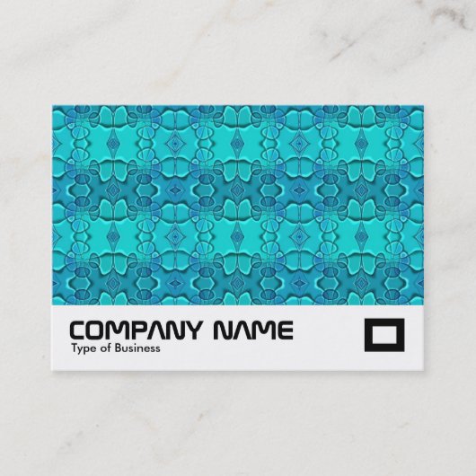 Carte De Visite Aqua Blue Fesival (Devant)