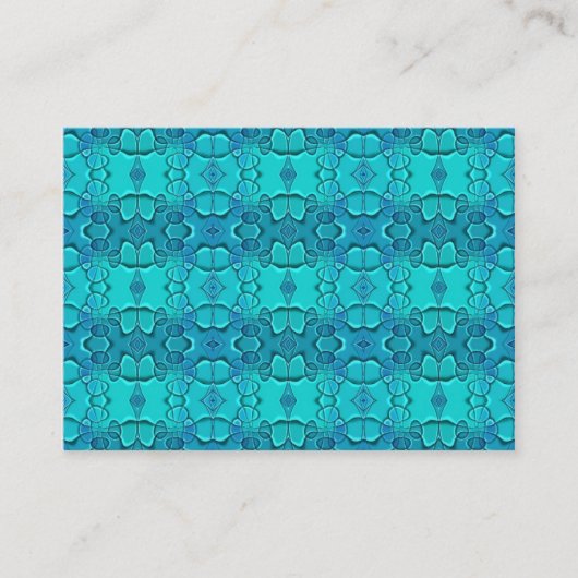 Carte De Visite Aqua Blue Fest (Devant)