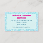 Carte De Visite Aqua Blue Pool Maintenance (Devant)