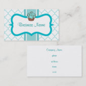Carte de visite Aqua Cupcake (Devant / Derrière)