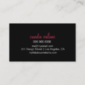 Carte De Visite Aqua de motif de 311 Haute Chevron (Dos)