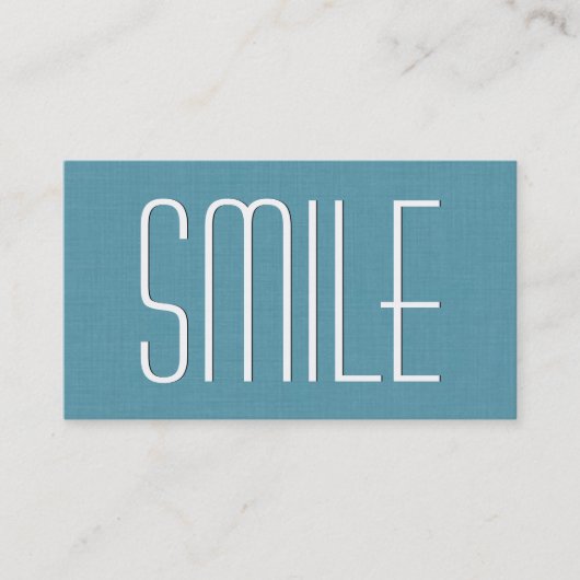 Carte De Visite Aqua DENTIST Style simple V63C (Devant)