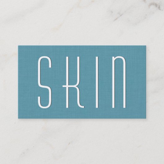 Carte De Visite Aqua DERMATOLOGIST Style simple V63D (Devant)