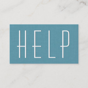 Carte De Visite Aqua ERRAND EXÉCUTANT UN Style Simple V63G