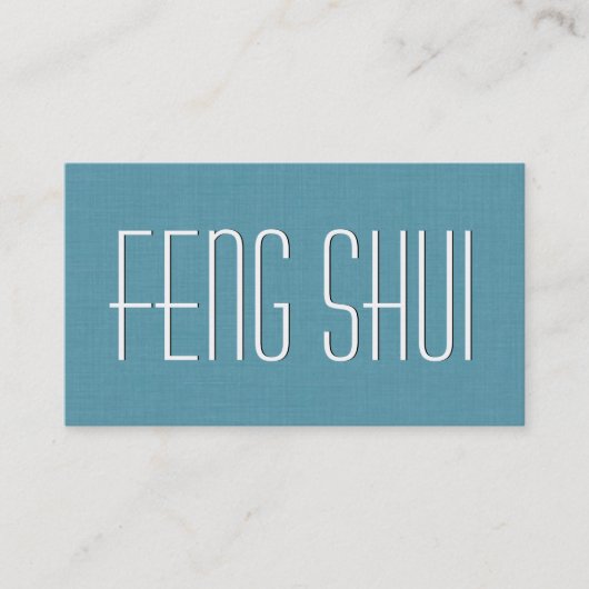 Carte De Visite Aqua FENG SHUI Style simple V53K (Devant)