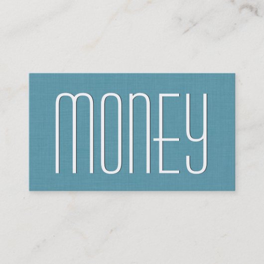Carte De Visite Aqua FINANCIAL PLANNER Simple Style V46 (Devant)