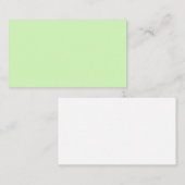 Carte De Visite Aqua Green (Devant / Derrière)