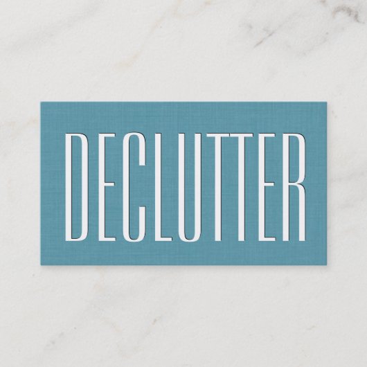 Carte De Visite Aqua HOME ORGANIZER Thème Simple Style V63J (Devant)