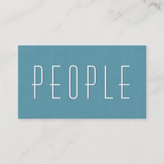 Carte De Visite Aqua HUMAN RESSOURCES CONSULTANT Style simple V54 (Devant)