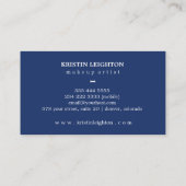 Carte De Visite Aqua Marine moderne Océan Abstrait (Dos)