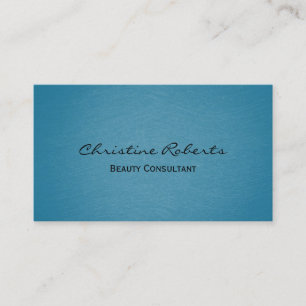 Carte De Visite Aqua minimaliste moderne Thérapiste de beauté Turq