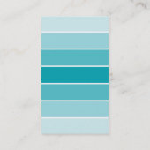 Carte De Visite Aqua moderne et gris (Dos)