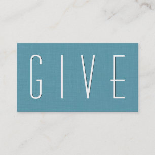 Carte De Visite Aqua NONPROFIT Simple Style V37
