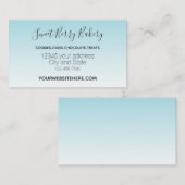 Carte De Visite Aqua Ombre (Devant / Derrière)