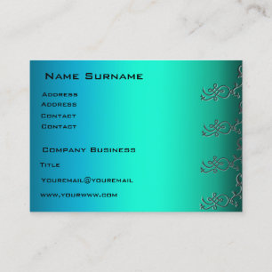 Carte de visite Aqua pixels