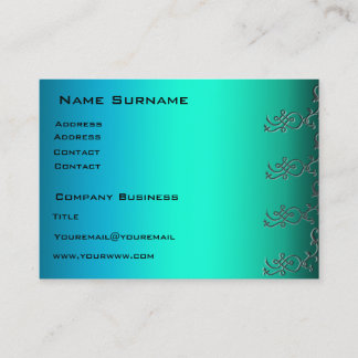 Carte de visite Aqua pixels