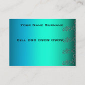 Carte de visite Aqua pixels (Dos)