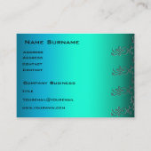 Carte de visite Aqua pixels (Devant)