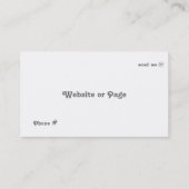 Carte de visite aqua rayures et ovale (Dos)