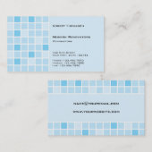 Carte de visite Aqua Tile (Devant / Derrière)
