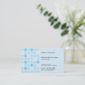 Carte de visite Aqua Tile (Debout devant)