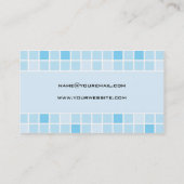Carte de visite Aqua Tile (Dos)