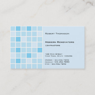 Carte de visite Aqua Tile