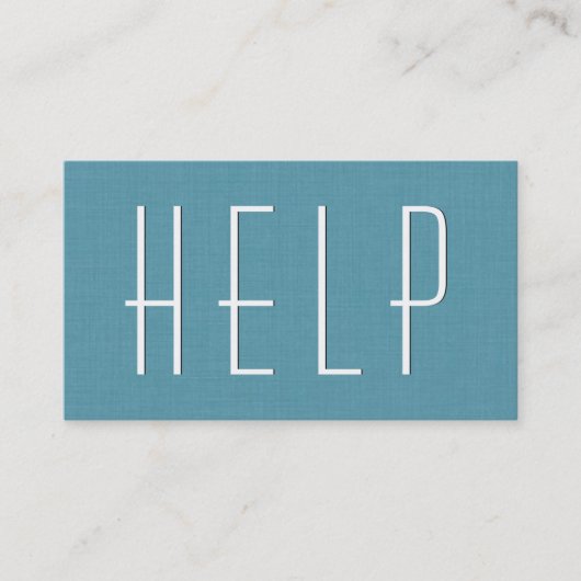 Carte De Visite Aqua VOLUNTEER Style simple V40 (Devant)