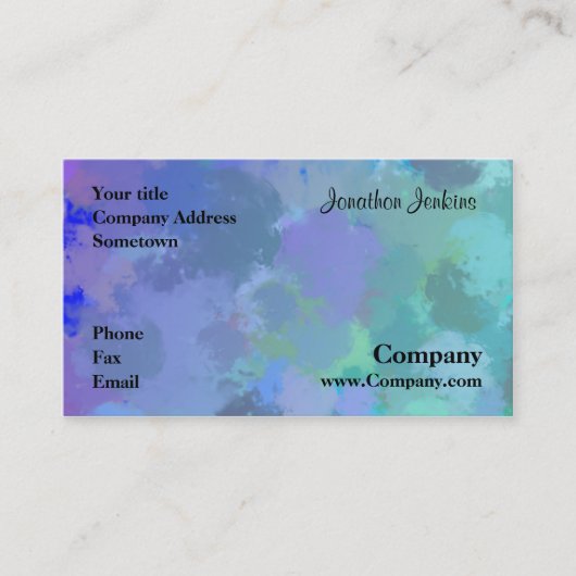 Carte De Visite Aquarelle (Devant)