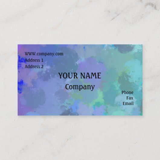 Carte De Visite Aquarelle (Devant)