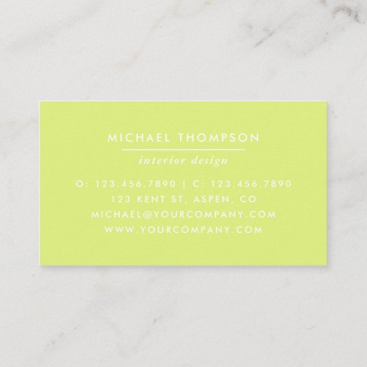 Carte De Visite Aquarelle (Dos)