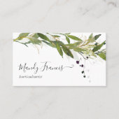 Carte De Visite Aquarelle (Devant)