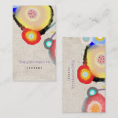 Carte de visite aquarelle (Devant / Derrière)