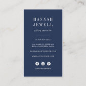 Carte De Visite Aquarelle (Dos)