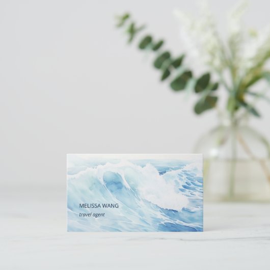 Carte De Visite Aquarelle (Debout devant)