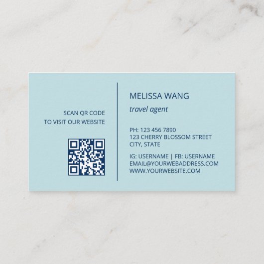 Carte De Visite Aquarelle (Dos)